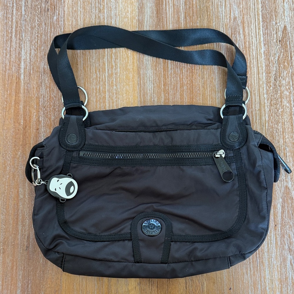 Black Nylon Shoulder Bag
